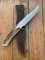 Muela Knife: Muela 90077 FURY Knife with Stag Handle & Sheath