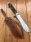 Puma Knife: Puma 1956 Very Rare First Year Production White Hunter with Stag Handle & Original Sheath