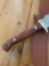 German Made Buck Creek Upswept Blade Skinning Knife with leather Sheath