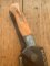 Damascus Knife: Damascus Kukri Style Knife with Stained Bone Handle