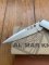 Al Mar Japan E1003BMT Falcon Black Micarta Handle Gentlemen's Knife in original Pouch and Box