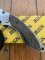 Buck Knife: 2005 Buck B270 Dorado Folding Liner Lock Knife with Charcoal Birchwood Laminated Handle, Pouch and Original Box