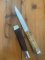 Puma Knife: Puma Vintage Pre-64 USED 941 Boot Knife with Stag Handle & Original Sheath