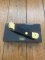 Puma Knife: Puma Rare 1988 Commando 24 Carat GOLD 88 Model Lock back Knife with Black ABS Handle & Original Box #44882