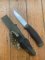 MORA Swedish Made Clipper Hunting Knife with Rubberised Handle Plastic Sheath and Fire Starter