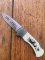 Puma Knife: Puma 4 Star Mini Folding Lock Knife with Scrimshaw Style White Tail Deer Handle