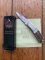 Puma Knife: Puma German 2006-120 Micro Folding Knife with Stag Antler Handle and Box