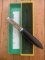 Puma Knife: Puma 1981 Vintage 3573 Boot Knife with Stag Handle Sheath in Puma Green/Yellow Box