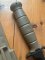 GLOCK Original Austrian Made FLAT DARK EARTH Saw Back Field Knife with Polymer Scabbard
