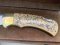 Puma Knife: Puma 1983 Original 4 Star Folding Lock Blade Scrimshawed Roaring Red Stag Knife with in Presentation Box #71/300