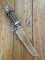 Solingen Germany EUROCUT Original 6" Blade Bowie Knife with Deer Antler Handle & Leather Sheath