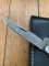Damascus Folding Knife with White Bone Handle File Work and Pouch
