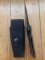 KNIGHT'S ARMAMENT SK-02 Large Black Part Serrated Folding Knife with Black Pouch