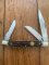 Puma Knife: Puma rare vintage 1990 'STOCK' 3 blade Fold back Knife with Stag Antler Handle