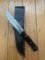 Toledo Australian Made Vintage Bowie Knife in Black Leather Flap Over Sheath