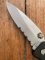 Schrade+ USA SW7 Black Handled Folding Lock Knife