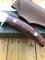 Small Japanese Custom Made Drop Point Hunter with Thuya Wood Handle
