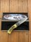 Decorative Bear Hunting Scene Folding Pocket Lock Knife Folding Knife Gift Box