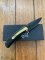 Puma Knife: Puma Tec Black & Gold Framed Laser Cut Folding Liner Lock Knife