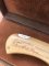 Puma Knife: Puma 1987 Original Scrimshawed 4 Star Folding Lock Blade Knife with Cape buffalo in Presentation Box