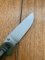 Ontario Knife Company ON8874TC Plain Brushed Silver Edge Folding Knife with Olive Drab Handle