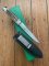 Puma Knife: Puma 1978 Vintage 'MOUNTAIN LION' 3573 Boot Knife with Stag Handle Sheath & Yellow/Green Box
