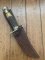 CASE XX USA KODIAK BEAR Knife with Antler Handle and Leather Sheath