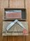 Al Mar Japan E1001P Osprey White Pearl Engraved Pocket Knife in original Pouch and Box