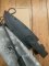 Kizlyar Knife: Kizlyar Original Phoenix Black Military Knife with Elastron Rubberised Handle and Leather Sheath #628
