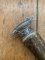 German Knife: 1980's Jagdnicker Hunting & Fishing Scene Knife with Stag Handle & Sheath