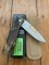 Puma Knife: Puma IP Companion Folding Knife with Buffalo Horn Handle and Pouch