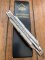 Puma Knife: Puma Rare Large Custom Damascus Medici Lock back Knife with Stag Handle 2003