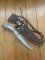 Ken Richardson Custom Handmade 6" Fillet Blade Hunting Knife with Deer Antler Handle & Custom Sheath