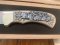 Puma Knife: Puma 1990 American Wildlife Collection 4 star Fixed Blade Knife with White Micarta Handle Original Box and matching Warranty #025/400