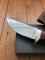 Small Japanese Custom Made Drop Point Hunter with Thuya Wood Handle