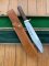 Puma Knife: 1985 Puma Big Big Bowie knife with Wooden Handle in original Wooden Box