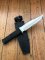 Kizlyar Knife: Kizlyar Original Mirror Finish Sh-8 Straight Blade with Rubberised Handle No: 5029