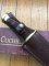 Muela Knife: Muela Big Bowie Coral Wood Laminated Handle & Leather Sheath