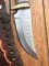 Ken Richardson Custom Handmade 4.5" Hunter Upswept Blade Hunting Knife with Deer Antler Handle & Custom Sheath