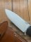 LionSTEEL Italy. Model M4 GBK Black G10 Handle with Leather Sheath