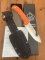 Puma Knife: PUMA IP Smart Hunting Orange Handle Fixed Blade with Gut Hook Knife & Kydex Sheath