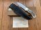 Puma Knife: Puma 1990 American Wildlife Collection 4 star Fixed Blade Knife with White Micarta Handle Original Box and matching Warranty #025/400