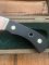 Puma Knife: Puma Original 1980's-90's 4 Star Fixed Blade Knife with Black Micarta Handle-Tan Sheath in Original Wooden Box