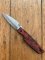 Buck Knife: 2006 Buck 170 Red Lightning Single Blade Pocket Knife With Red Handle