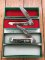 Puma A G RUSSELL1974 02291/1053 Numbered Luger Pistol and 9mm Bullet Twin Knife Set