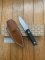 LionSTEEL Italy. Model B40 GBK Handle with Leather Sheath
