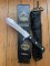 Puma Knife: Puma Special African Cape Buffalo Edition White Hunter with Black Leather Sheath