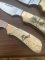 Kershaw Knife: 1982 Rare Scrimshawed set of 3 Knives in Presentation Box #142/1000