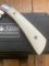 Kizlyar Knife: Russian Kizlyar Supreme Model AUS-8 GENT Folding Knife with  Handle and Box