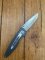 Puma Knife: Puma 2002 Handic Linerlock Black & Wood Frame Folding Knife